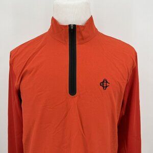 Nike Golf Tour Performance Dri-Fit Orange Men's Pullover Jacket M Medium